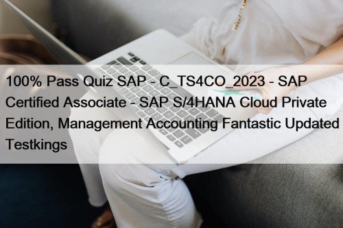 100% Pass Quiz SAP - C_TS4CO_2023 - SAP ...